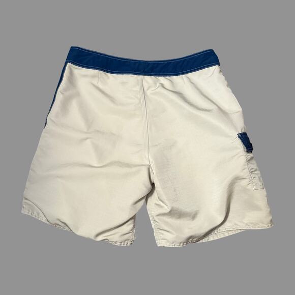 Quiksilver 90s VTG Ripstop 20" Boardshorts Tan/Blue Size 36 GUC RARE - Picture 7 of 9